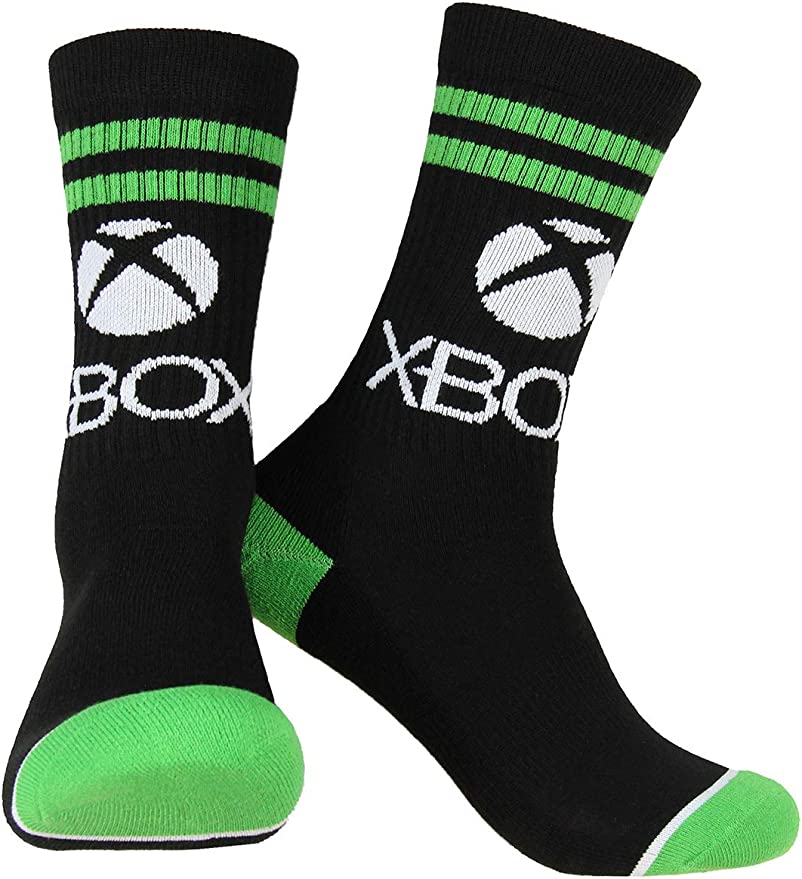 Xbox Socks Gaming Console Logo Adult Crew Socks 1 Pair