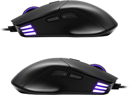 EVGA X12 Gaming Mouse, 8k, Wired, Black, Customizable, Dual Sensor, 16,000 DPI, 5 Profiles, 8 Buttons, Ambidextrous Light Weight, RGB, 905-W1-12BK-KR