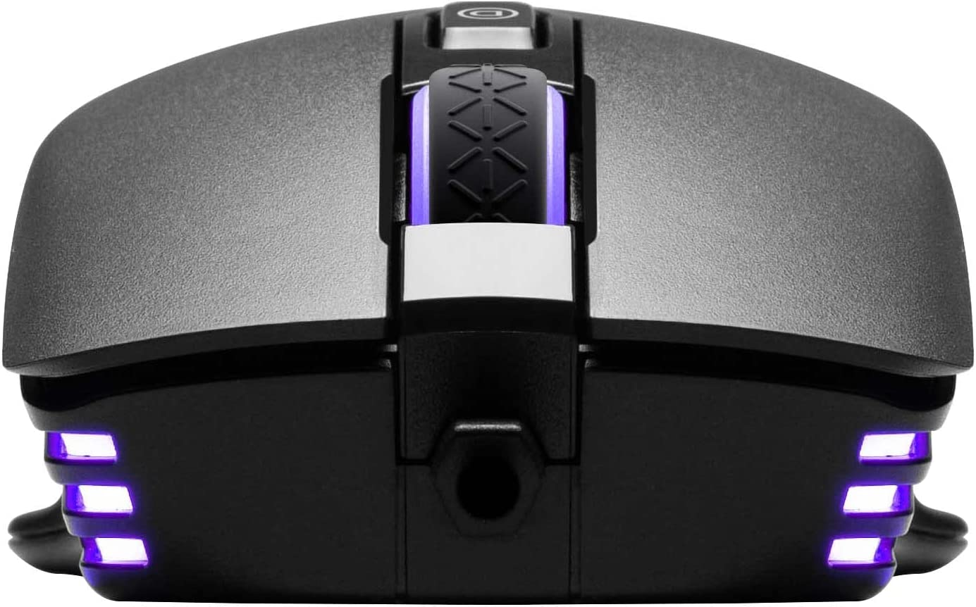 EVGA X12 Gaming Mouse, 8k, Wired, Black, Customizable, Dual Sensor, 16,000 DPI, 5 Profiles, 8 Buttons, Ambidextrous Light Weight, RGB, 905-W1-12BK-KR