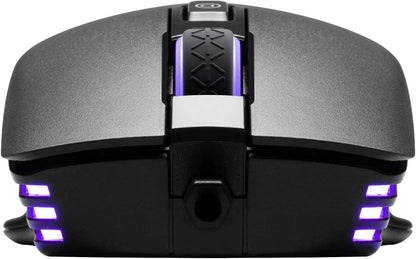 EVGA X12 Gaming Mouse, 8k, Wired, Black, Customizable, Dual Sensor, 16,000 DPI, 5 Profiles, 8 Buttons, Ambidextrous Light Weight, RGB, 905-W1-12BK-KR